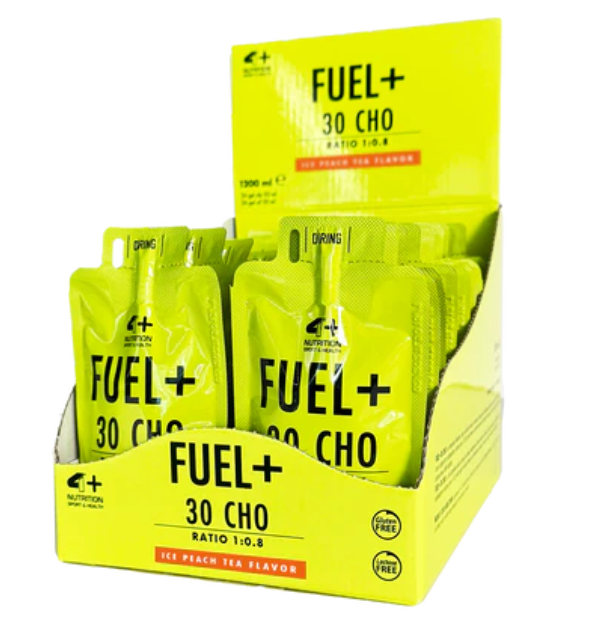 4+ FUEL+ 30CHO PEACH ICE TEA 24X50ML