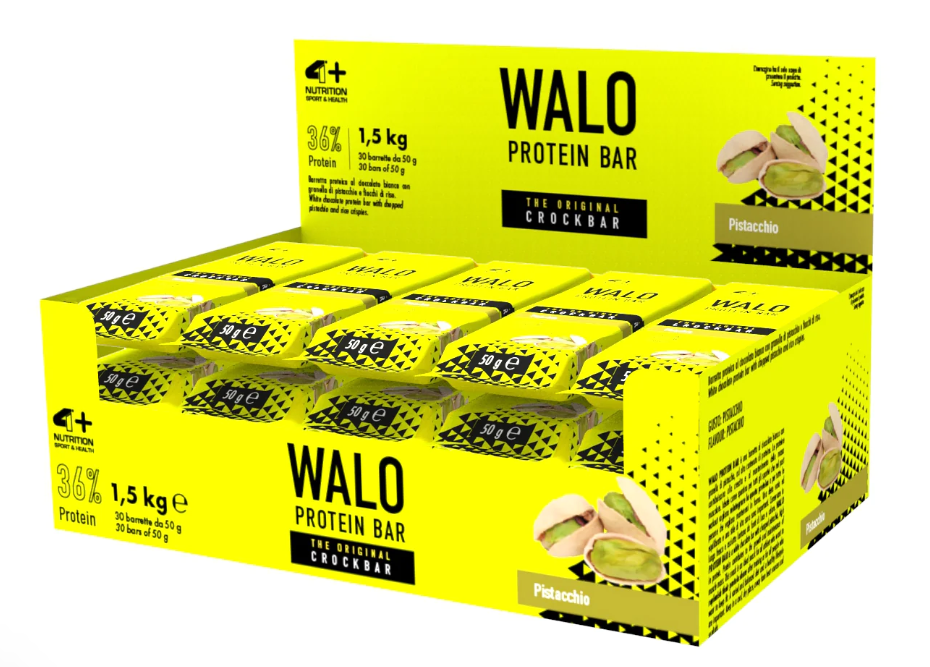 4+ WALO CROCK BAR 30 PZ PISTACCHIO